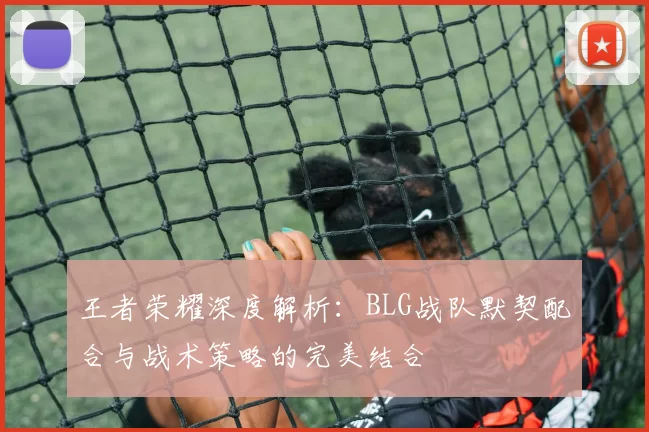 王者荣耀深度解析：BLG战队默契配合与战术策略的完美结合